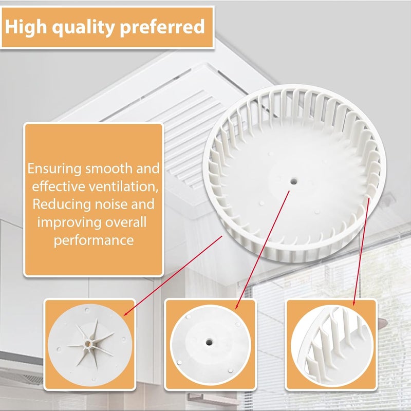 ANTDM 5901A000 Bathroom Fan Blower Wheel Assembly for Broan Nutone Fan Blower Wheel 8832 5900A000 NT5901A000 NT51919000 SNT51919000 SNT5901A000 JA2C0208-1 - Image 3